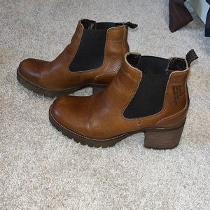 Brown booties